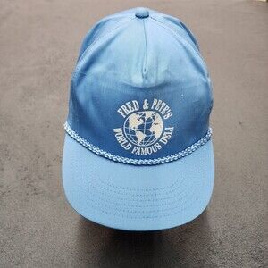 Fred & Pete's World Famous Deli Trucker Hat Blue One Size Fits Most